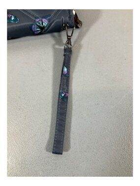 Lug Zeppelin Butterfly Grey Large Continental Wallet - Unisex, Ample Card/Cash S